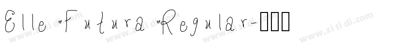 Elle Futura Regular字体转换